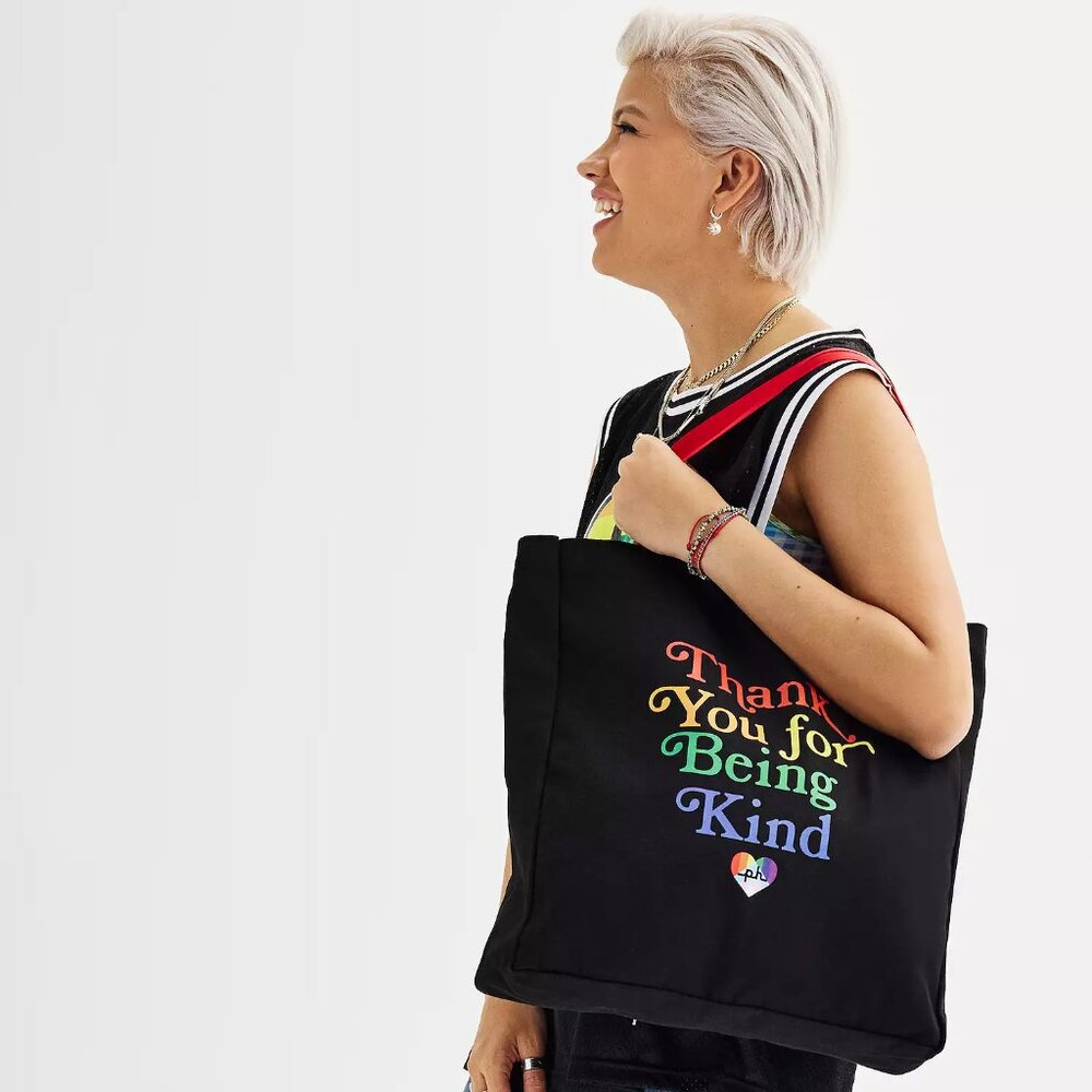 Bundle Pride Black/Red Tote & Rainbow Crochet Crossbody with Fringe, The Sak - Picture 8 of 15